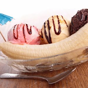 Banana split sencilla